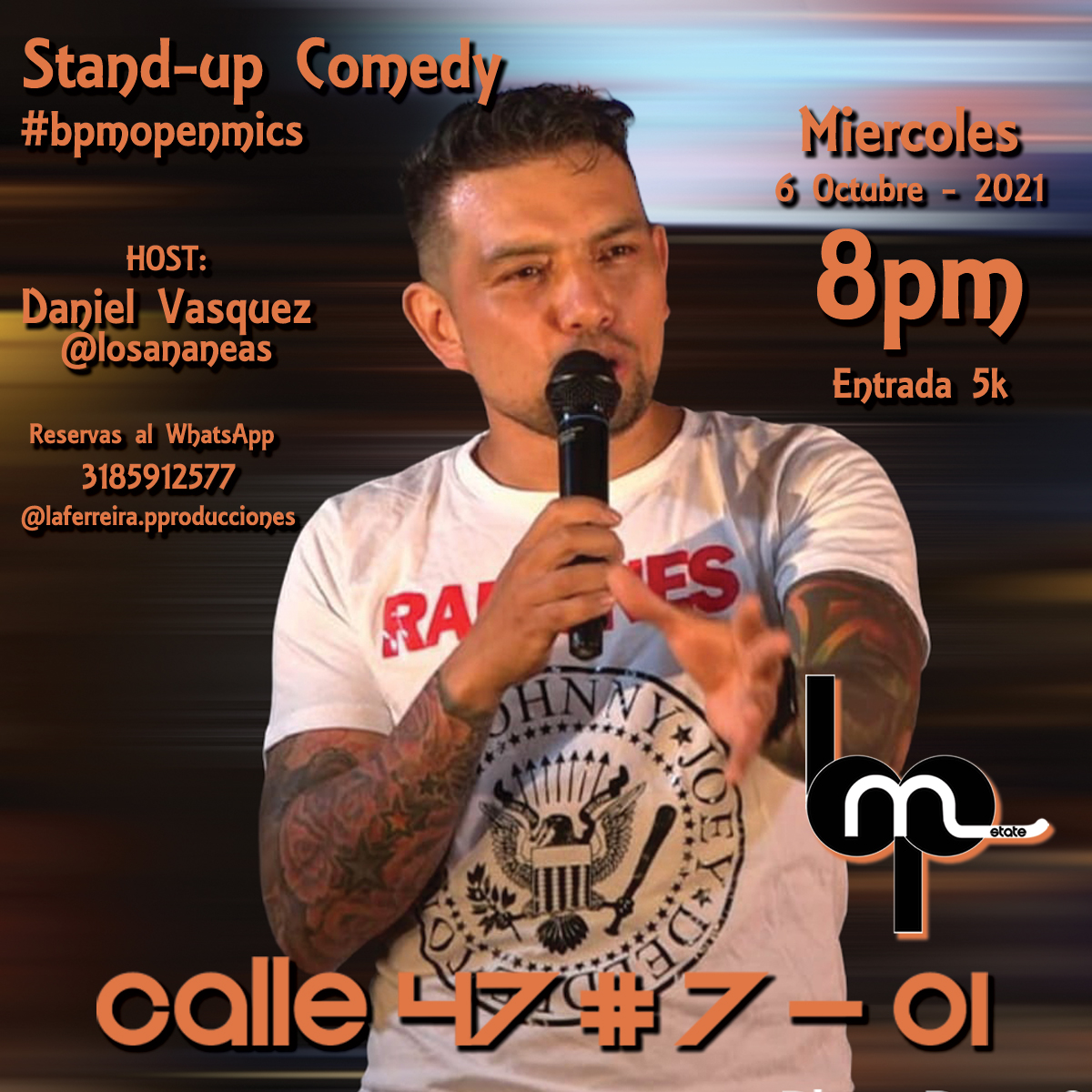6 Oct 21 - Daniel Vasquez (Stand-up Comedy Open mics)